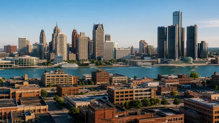 Detroit, MI skyline